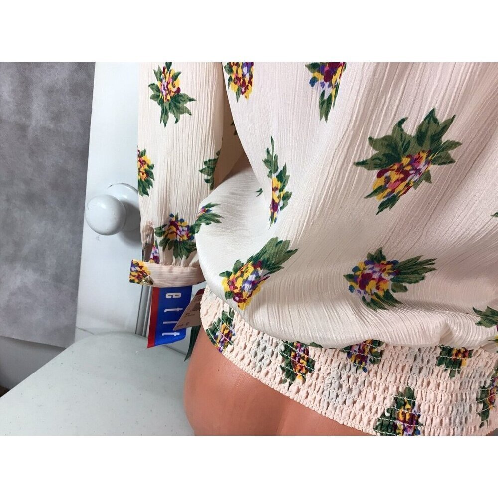 Andrea Gayle Vintage Floral Blouse Womens 6 New - Picture 4 of 5